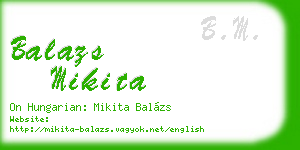 balazs mikita business card