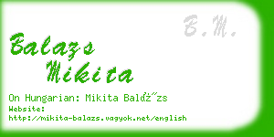 balazs mikita business card